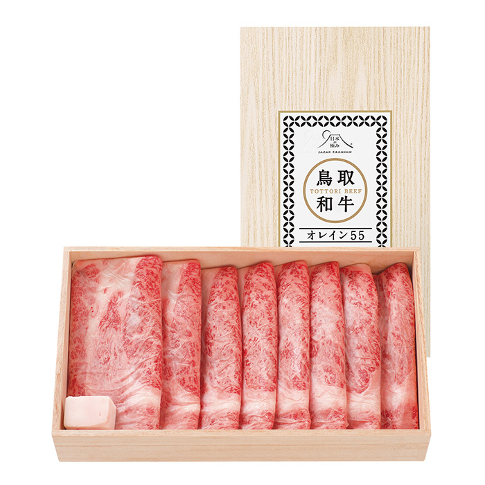 日本の極み【お試しＰＲＩＣＥ】鳥取県　鳥取和牛オレイン５５　すき焼用　肉質等級：５等級（Ｂ．Ｍ．Ｓ．Ｎｏ．８）　５００ｇ